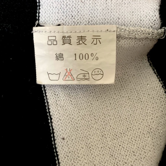 Black & Silver Lurex Striped Tunic Sweater - Picture 4 of 4